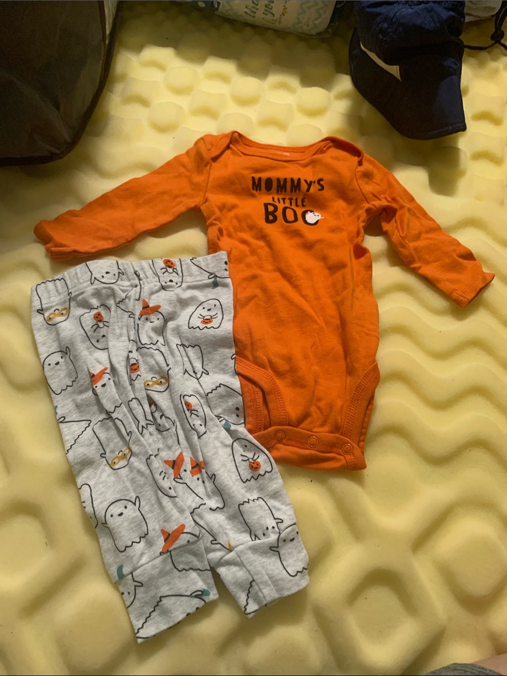 Mommy's Little Boo Orange Baby Matching Set